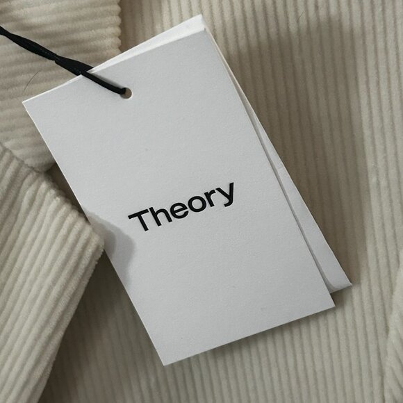 NWT Theory Luxury Old Money Power Jacket Blazer Dover White Modern Corduroy - Picture 10 of 16